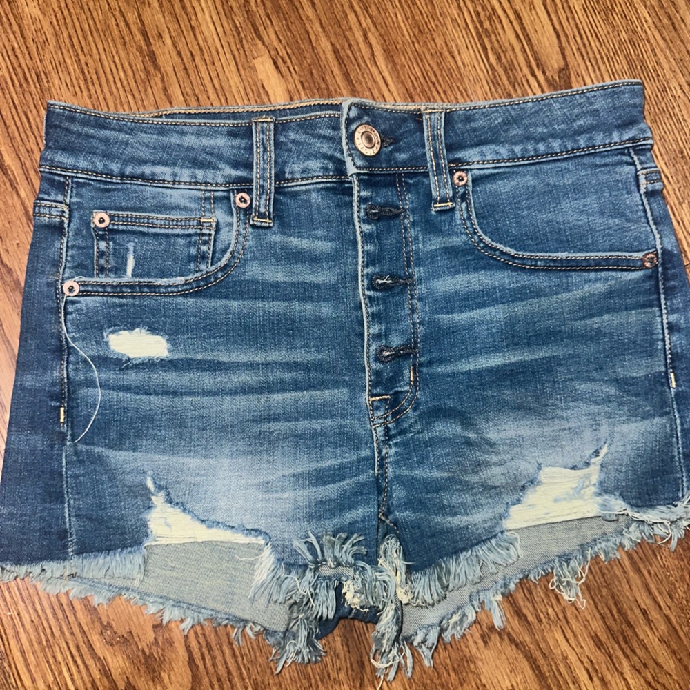 American Eagle Outfitters Blue Denim Top